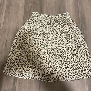 Leopard print skirt